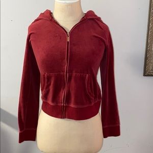 Velour hoodie
